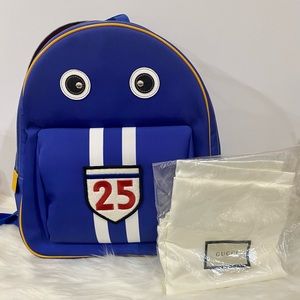 Gucci Kids Backpack Cars Nylon Blue